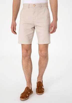US POLO ASSN Bej Erkek Bermuda Şort