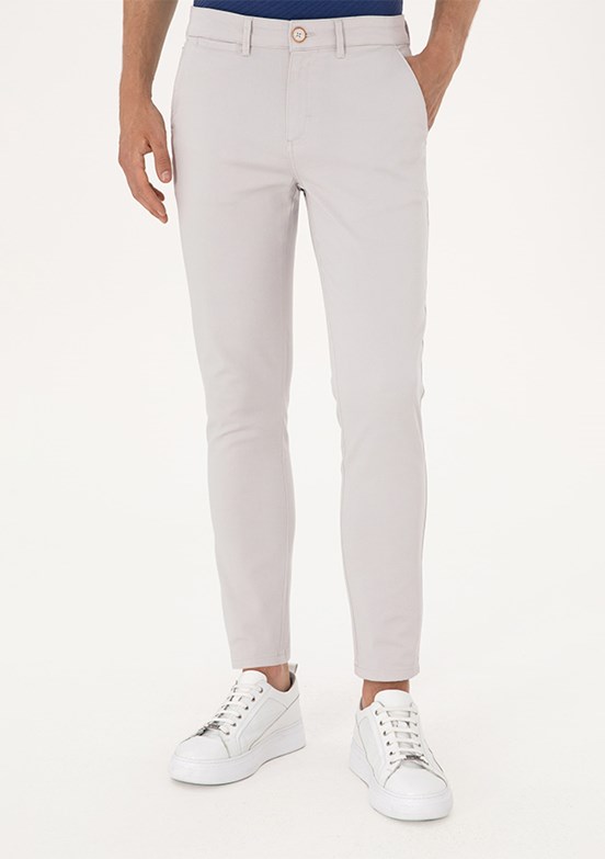 US POLO ASSN Gri Erkek Chino Pantolon
