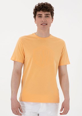 US POLO ASSN Turuncu Erkek Regular T-Shirt