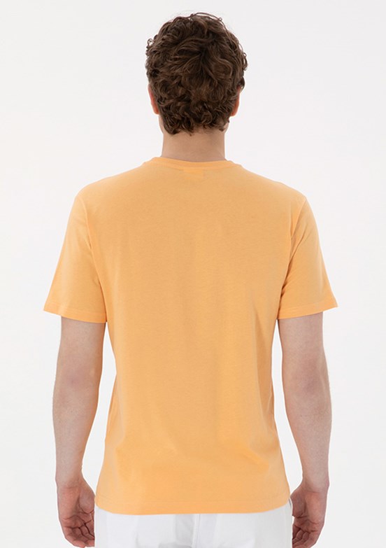 US POLO ASSN Turuncu Erkek Regular T-Shirt