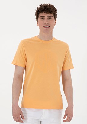 US POLO ASSN Turuncu Erkek Regular T-Shirt