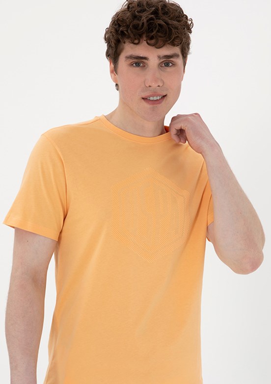US POLO ASSN Turuncu Erkek Regular T-Shirt