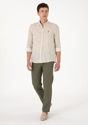 US POLO ASSN Yeşil Erkek Chino Pantolon