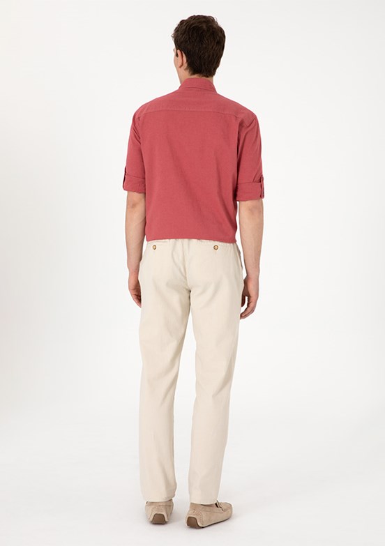 US POLO ASSN Bej Erkek Chino Pantolon