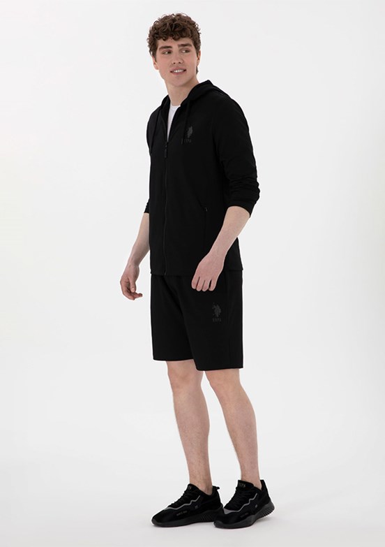 US POLO ASSN Siyah Erkek Bermuda Şort