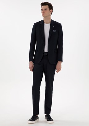 PİERRE CARDİN Lacıvert Erkek Slim Takım Elbise