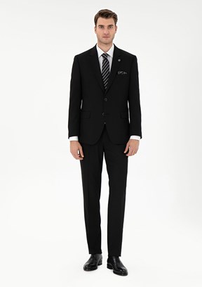 PİERRE CARDİN Sıyah Erkek Slim Takım Elbise