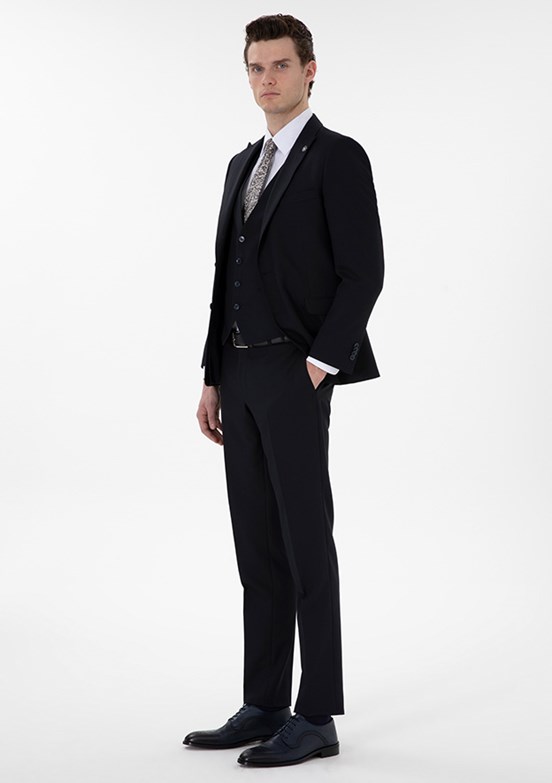PİERRE CARDİN Erkek Lacivert Ultra Slim Takım Elbise