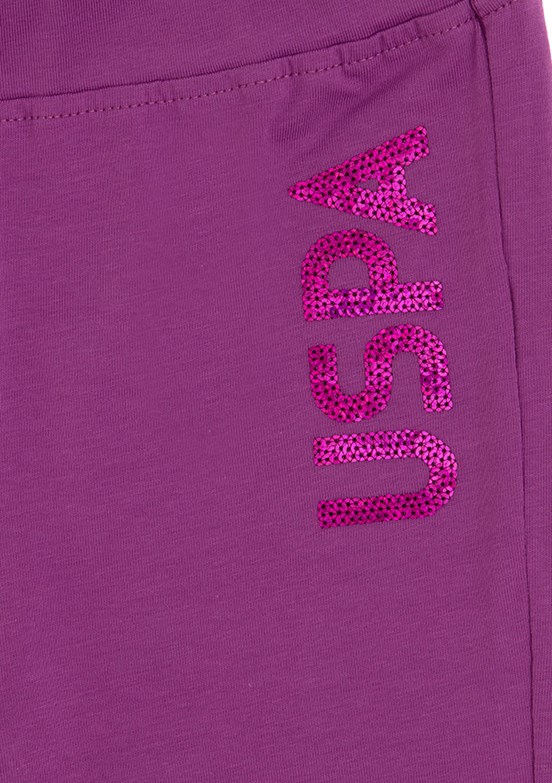 US POLO ASSN Mor Kız Çocuk Toothpick Pantolon