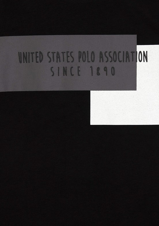 US POLO ASSN Siyah Erkek Çocuk Örme T-Shirt