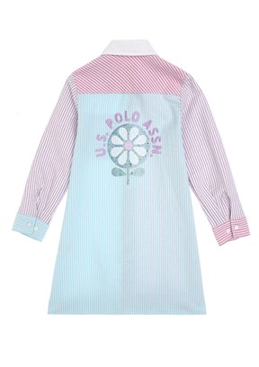 US POLO ASSN Mor Kız Çocuk Culotte Elbise