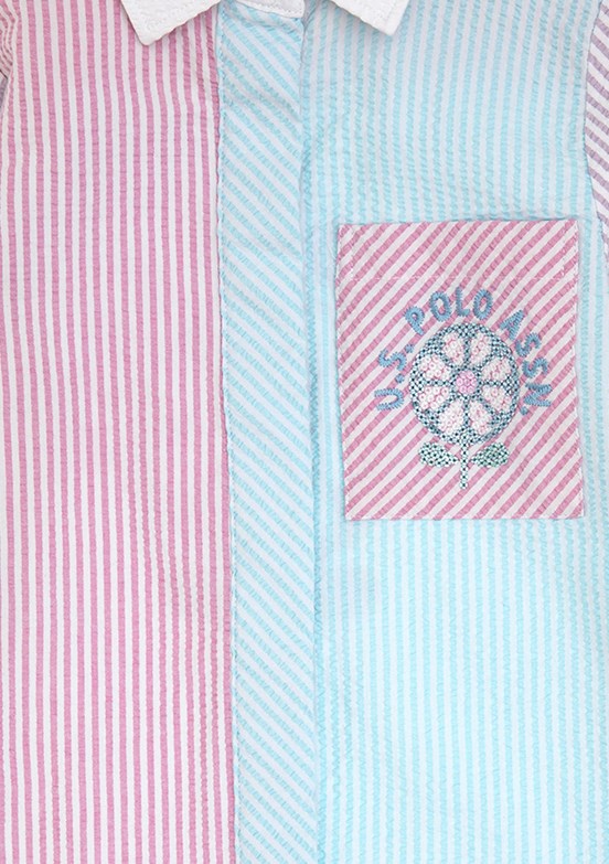 US POLO ASSN Mor Kız Çocuk Culotte Elbise