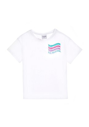 US POLO ASSN Beyaz Kız Çocuk Regular T-Shirt