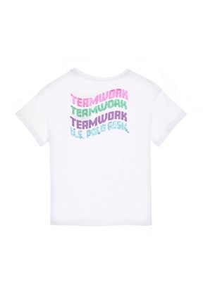 US POLO ASSN Beyaz Kız Çocuk Regular T-Shirt