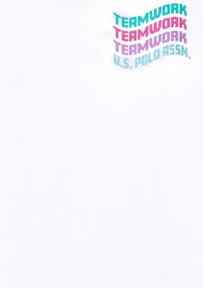 US POLO ASSN Beyaz Kız Çocuk Regular T-Shirt