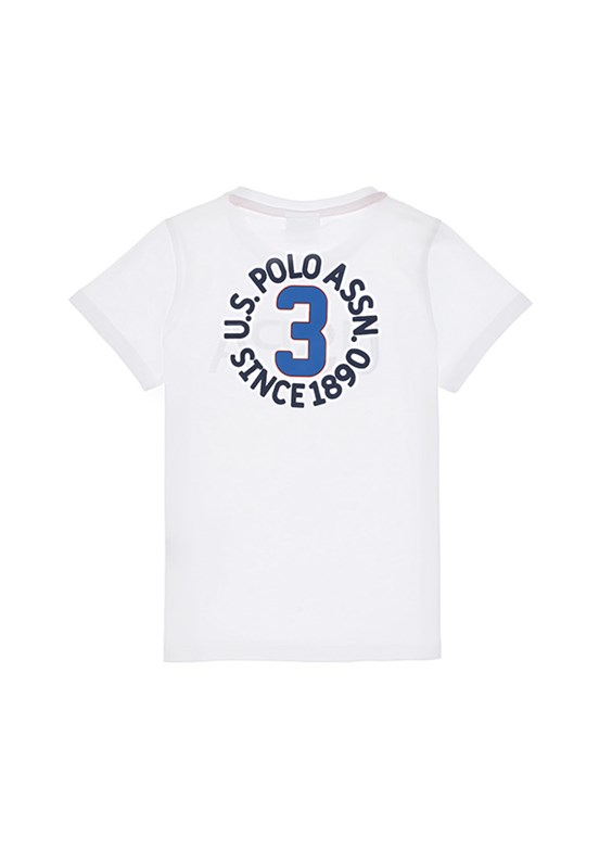 US POLO ASSN Beyaz Erkek Çocuk Regular T-Shirt