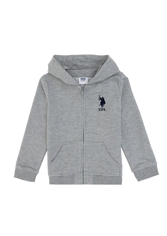 US POLO ASSN Gri Erkek Çocuk Basic Sweatshirt