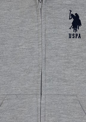 US POLO ASSN Gri Erkek Çocuk Basic Sweatshirt