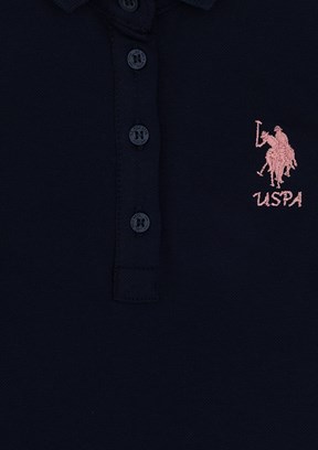 US POLO ASSN Lacivert Kız Çocuk Örme Elbise
