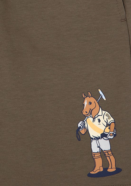 US POLO ASSN Bej Erkek Çocuk Kapri Şort