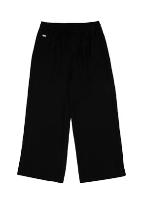 US POLO ASSN Siyah Kız Çocuk Relax Pantolon