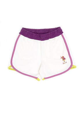 US POLO ASSN Beyaz Kız Çocuk Bermuda Şort