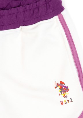 US POLO ASSN Beyaz Kız Çocuk Bermuda Şort