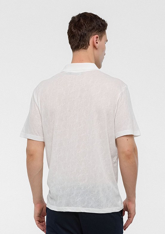 BACKANDBOND Beyaz Erkek Polo Yaka T-Shirt