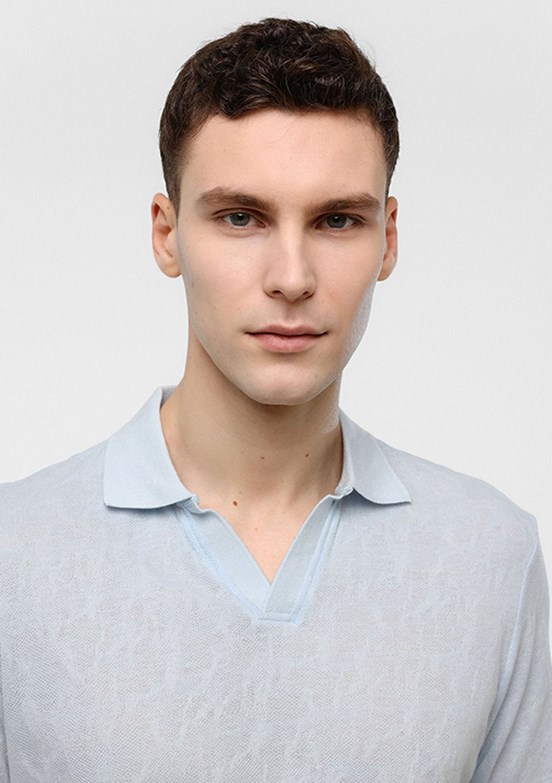 BACKANDBOND Mavi Erkek Polo Yaka T-Shirt