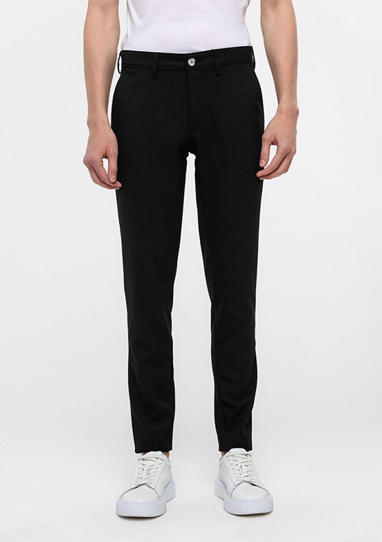 SÜVARİ Siyah Erkek Slim Pantolon