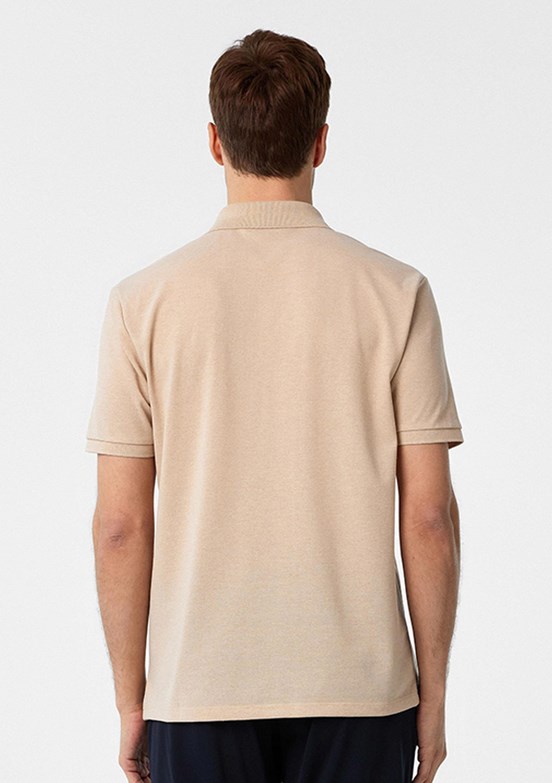SÜVARİ Bej Erkek Polo Yaka T-Shirt