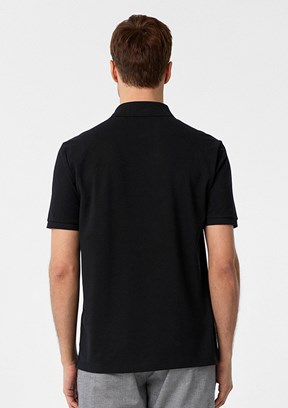 SÜVARİ Siyah Erkek Polo Yaka T-Shirt