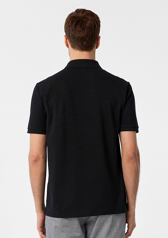 SÜVARİ Siyah Erkek Polo Yaka T-Shirt