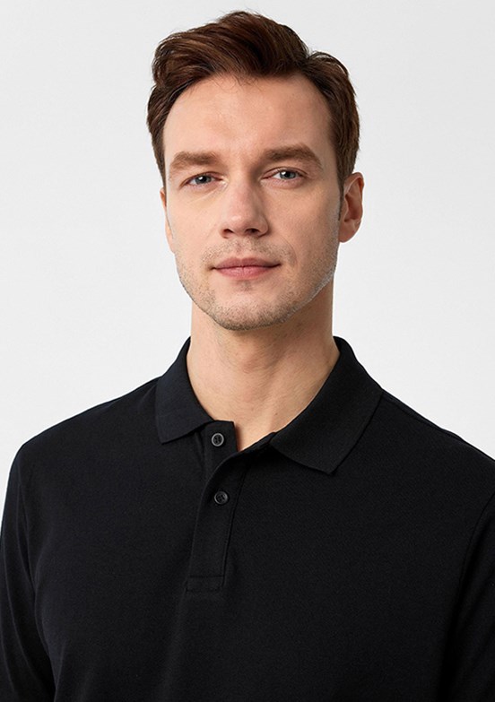 SÜVARİ Siyah Erkek Polo Yaka T-Shirt