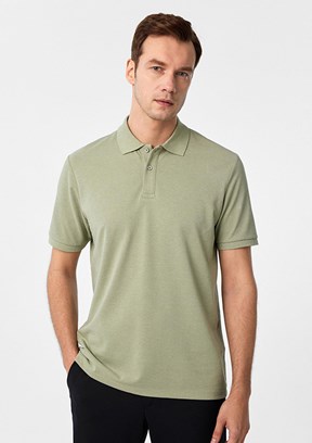 SÜVARİ Yeşil Erkek Polo Yaka T-Shirt
