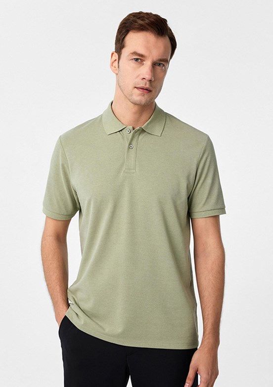SÜVARİ Yeşil Erkek Polo Yaka T-Shirt