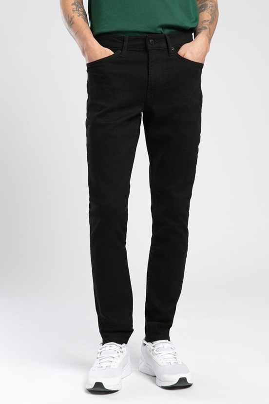 LEE COOPER Jeff Erkek Superslim Fit Stay Black Jean Pantolon