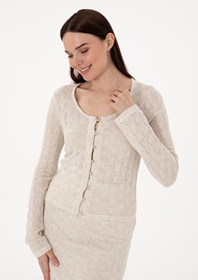 PIERRE CARDIN Beyaz Kadın Slim Sweatshirt