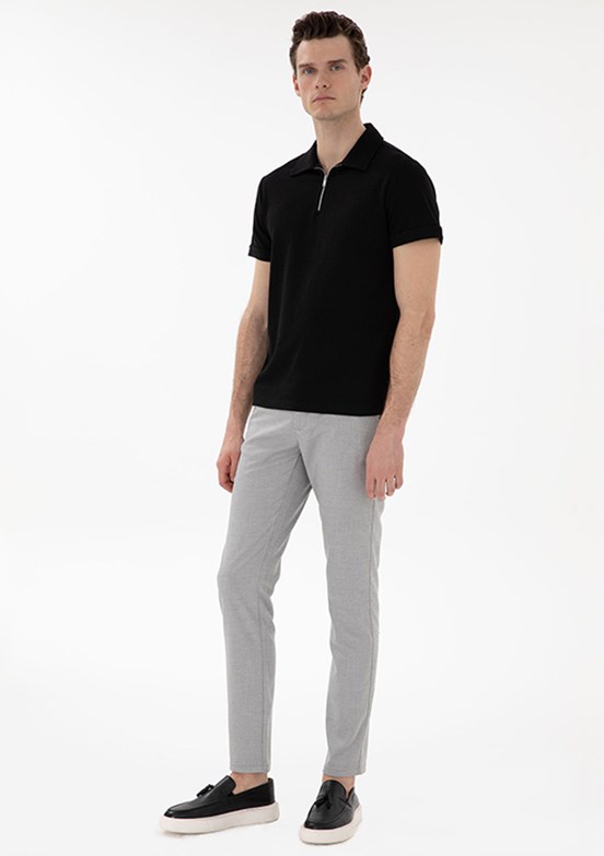 PİERRE CARDİN Gri Erkek Slim Pantolon