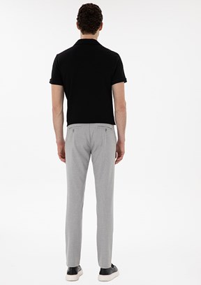 PİERRE CARDİN Gri Erkek Slim Pantolon