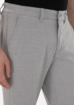 PİERRE CARDİN Gri Erkek Slim Pantolon