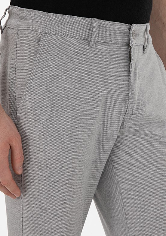 PİERRE CARDİN Gri Erkek Slim Pantolon