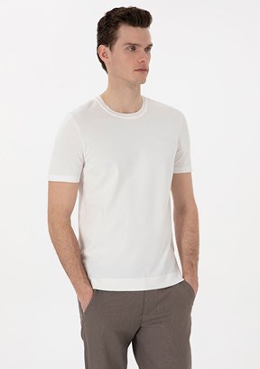 PİERRE CARDİN Beyaz Erkek Slim Kazak