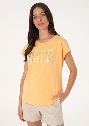 US POLO ASSN Turuncu Kadın Regular T-Shirt