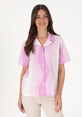 US POLO ASSN Pembe Kadın Kısa Kol Gömlek