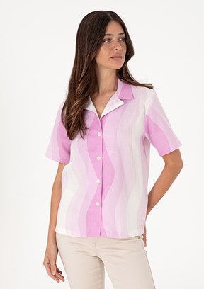 US POLO ASSN Pembe Kadın Kısa Kol Gömlek