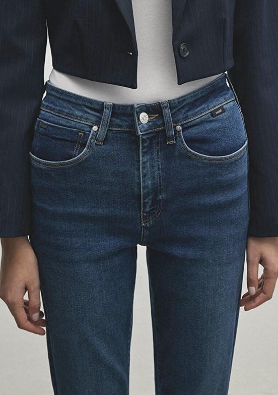 MAVİ BLISS - M101437-85292 Kadın Mavi Yüksek Bel Jean Pantolon
