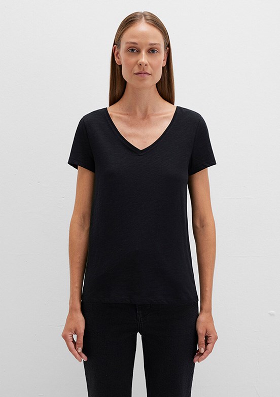 MAVİ - M168260-900 Kadın Siyah Kısa Kol T-Shirt