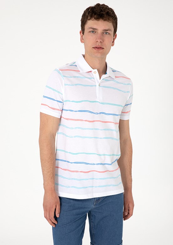 US POLO ASSN Beyaz Erkek Regular T-Shirt