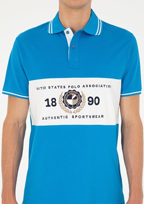 US POLO ASSN Mavi Erkek Regular T-Shirt